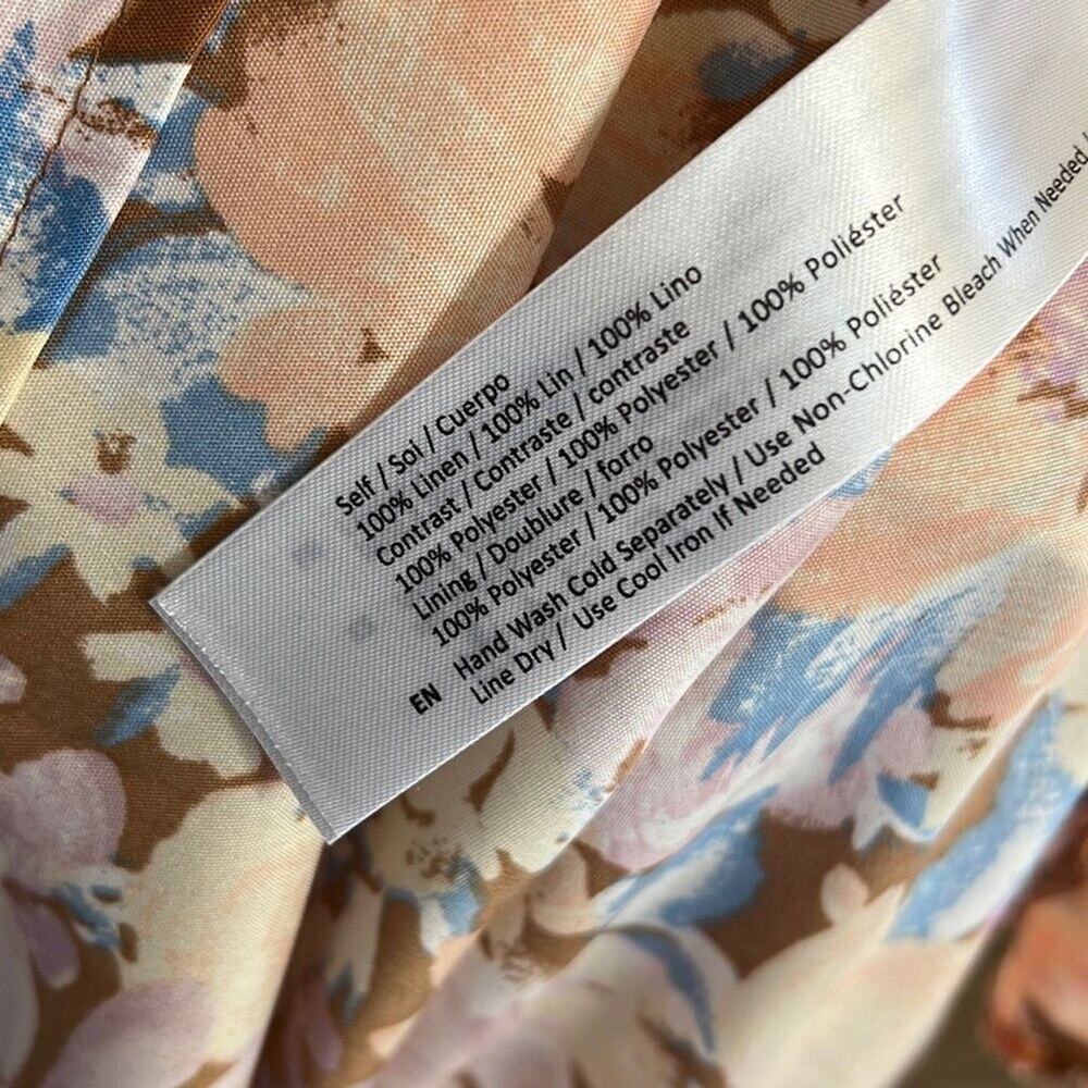 NWT Band Of The Free size large maxi
dress linen top floral bottom - Picture 4 of 4